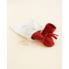 Gebreide sloefjes - Booties red